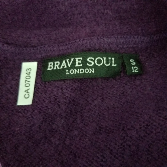 BRAVE SOUL | open front pocket cardigan sweater - Picture 4 of 6